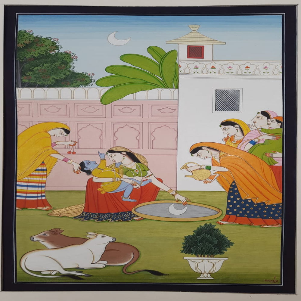 shop-maa-yashoda-with-krishna-painting-10x14-inch-gi-heritage-gi