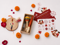 Spinning Top & Spindle Set- Kids Rakhi Combo 2