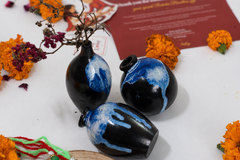 Nizamabad Black Pottery Trio-Bhaiya-Bhabhi Rakhi Gift Hamper Combo 10