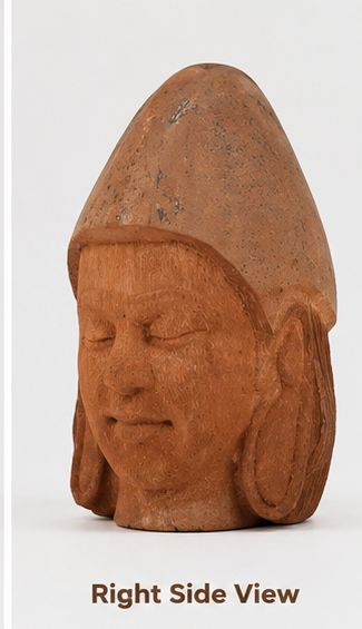 Gautam Buddha Face Coconut Shell Craft