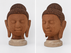 Gautam Buddha Face Craft Of Coconut Shell
