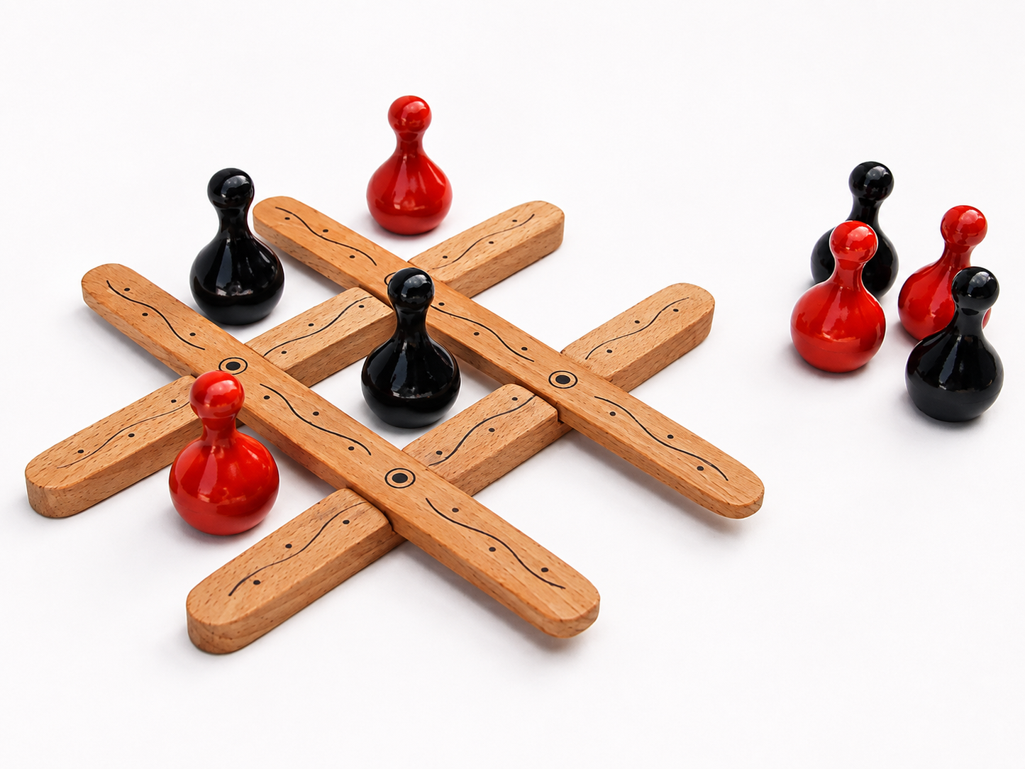 Wooden Tic Tac Toe Set- Kids Rakhi Combo 5