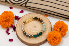 Linen Saree Set – Beige- Rakhi Return Gift for Sister Combo 1