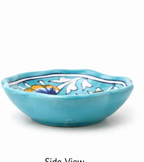 Light Blue Floral Plate