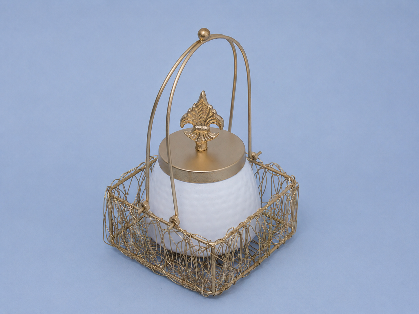 Moradabad Metal Basket Set-Bhaiya-Bhabhi Rakhi Gift Hamper Combo 9