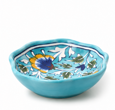 Light Blue Floral Plate