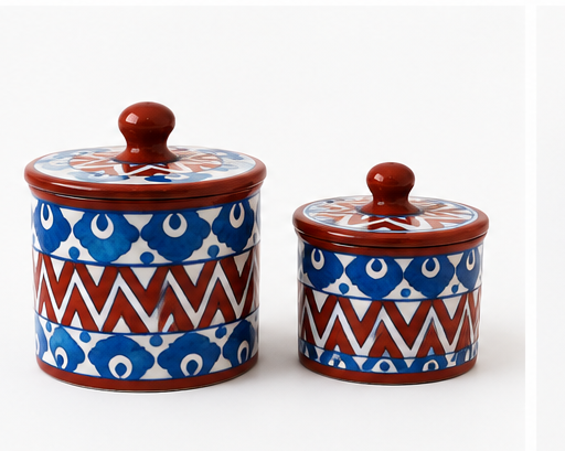 Red & Blue Kitchen Container set of 3