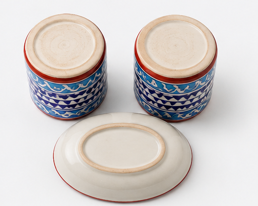 Blue & Red kitchen Container set of 3