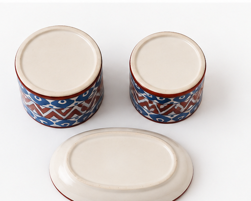 Red & Blue Kitchen Container set of 3