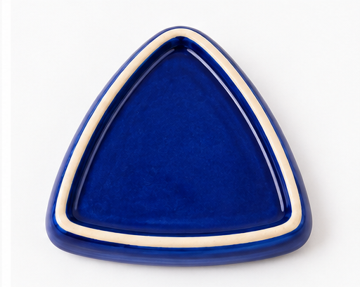 Blue & Yellow Floral Triangle tray