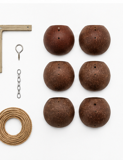 Spiral Hanging Planter Full Set