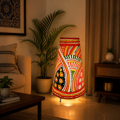 Andhra Pradesh Leather Puppetry Multicolor Lamp Shade