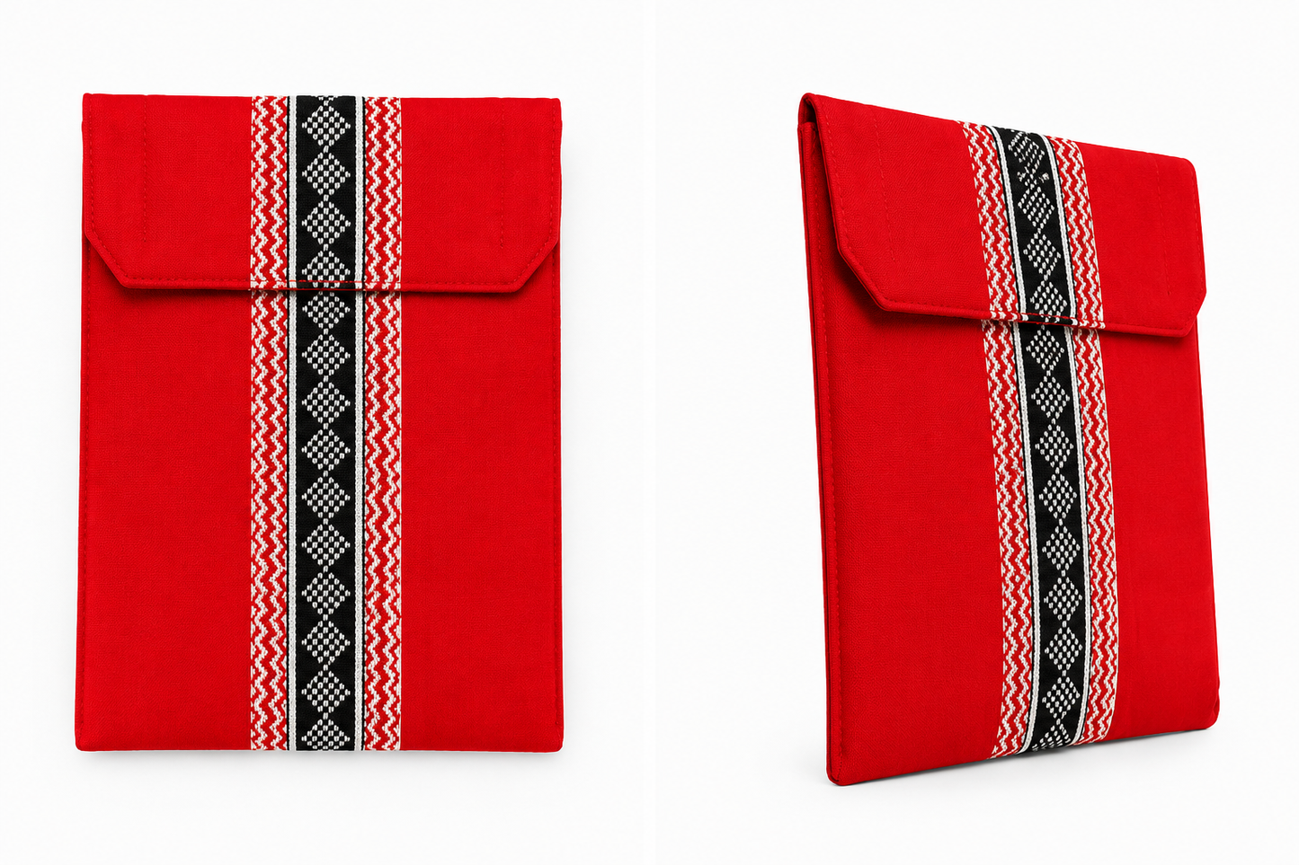 Toda Embroidered Elegant I-Pad Cover - Red