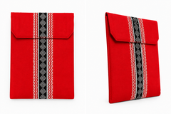 Toda Embroidered Elegant I-Pad Cover - Red
