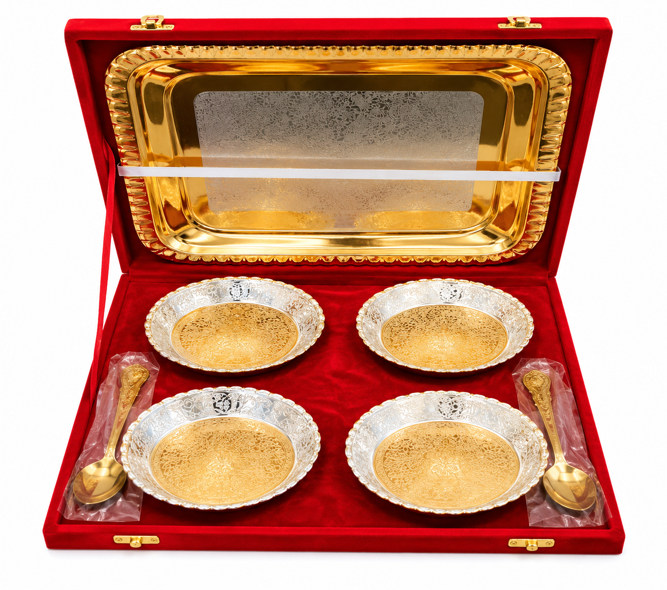 Fancy Brass Shape Bowl Set Of 4