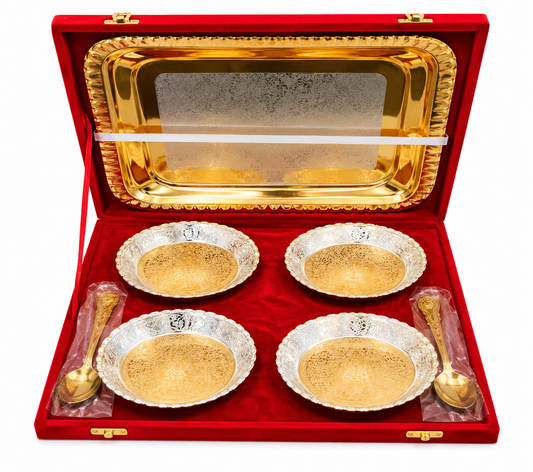 Fancy Brass Shape Bowl Set Of 4
