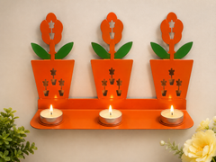 Hanging Iron Stand Three diyas