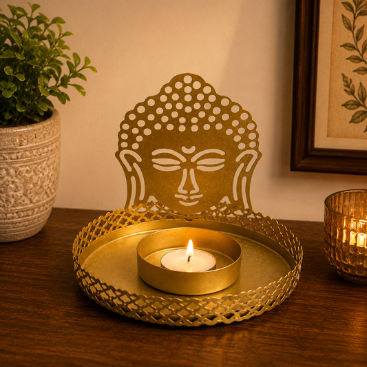 Buddha Iron Shadow Diya