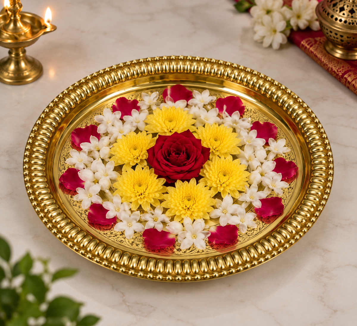 Plain Brass Plate (12 Inch)