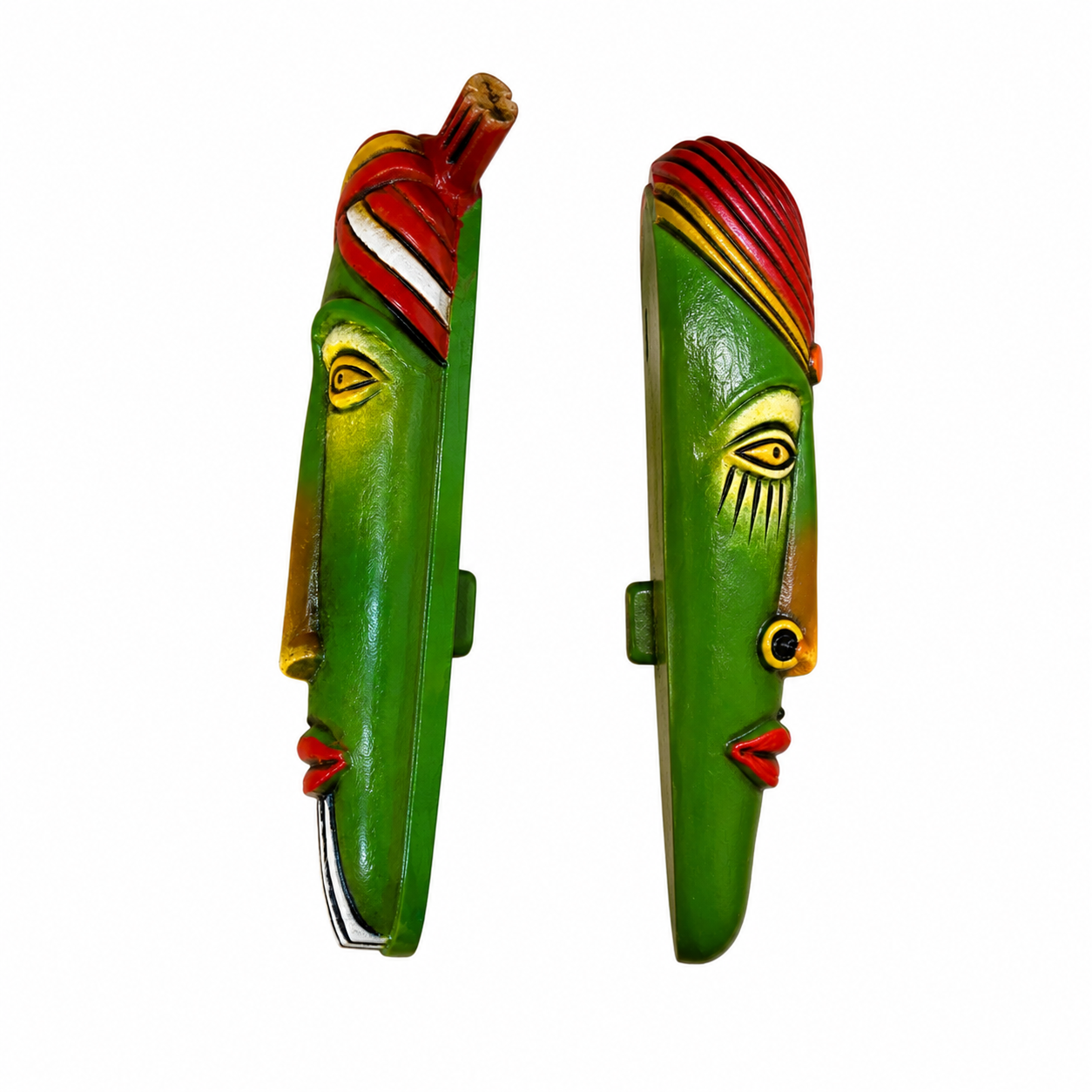 Thirukkanur green Face Wall Hanging