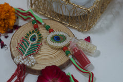 Moradabad Metal Basket Set-Bhaiya-Bhabhi Rakhi Gift Hamper Combo 9
