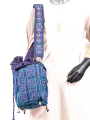 Blue cotton bag