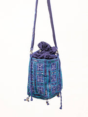 Blue cotton bag