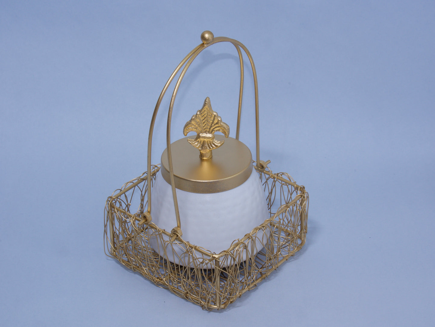 Moradabad Metal Basket Set-Bhaiya-Bhabhi Rakhi Gift Hamper Combo 9
