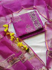 Traditional Collection In Summer Wear Bagru Hand Block Printed Suit Material