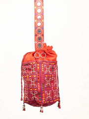 Red cotton bag