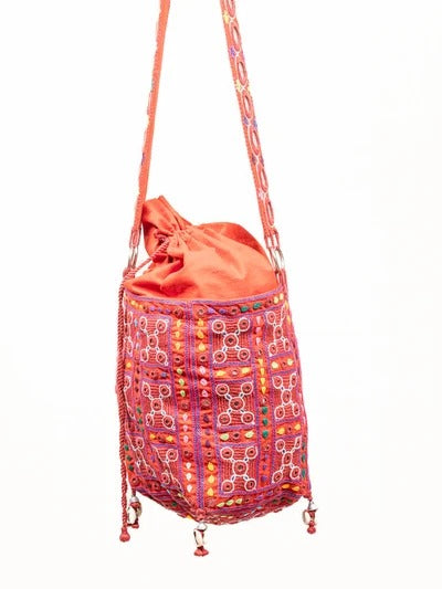 Red cotton bag