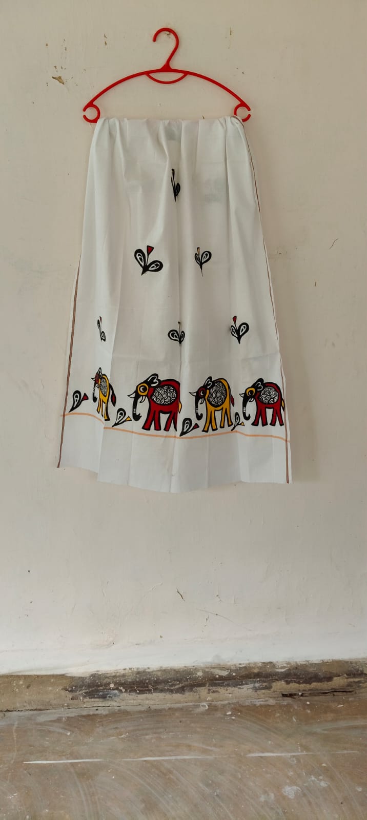 Sohrai Khovar Hand-Painted Gamcha Style 16