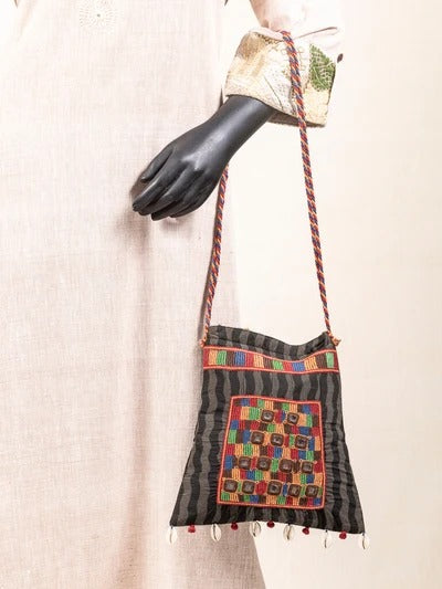 Black cotton bag