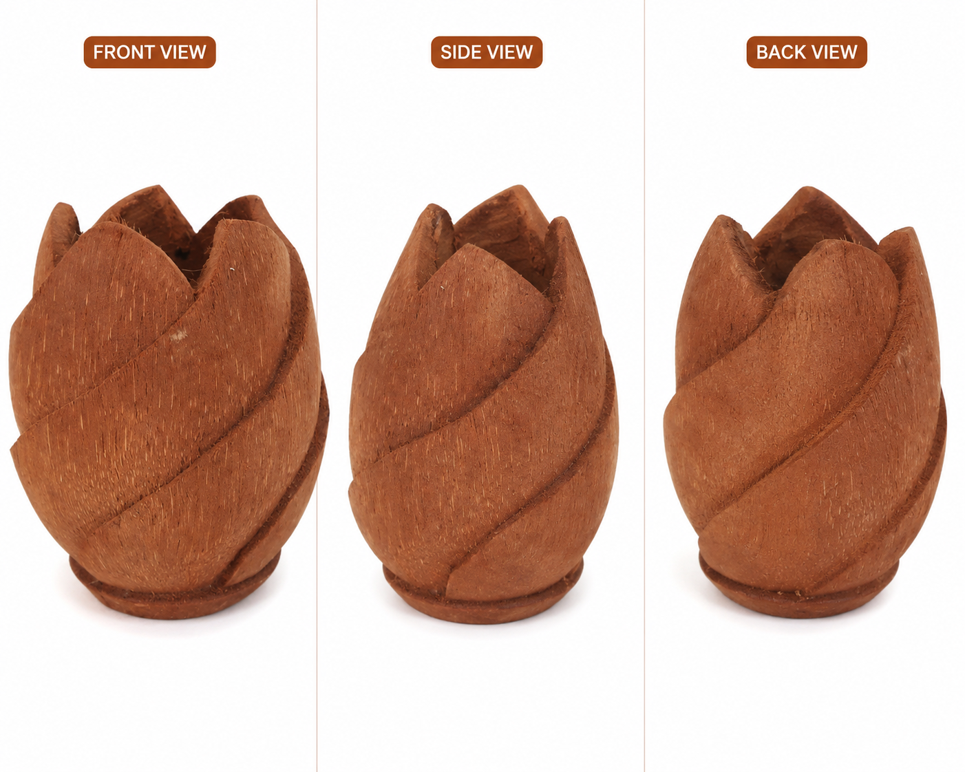 Lotus Table Pot Coconut Shell Craft