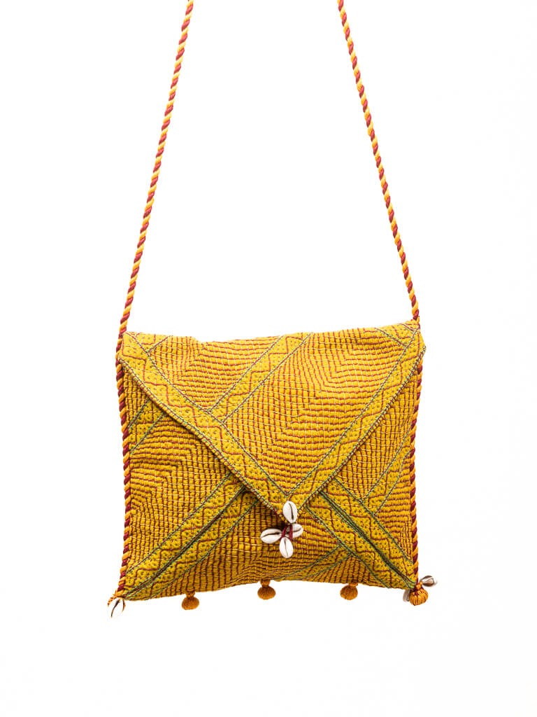Yellow cotton bag