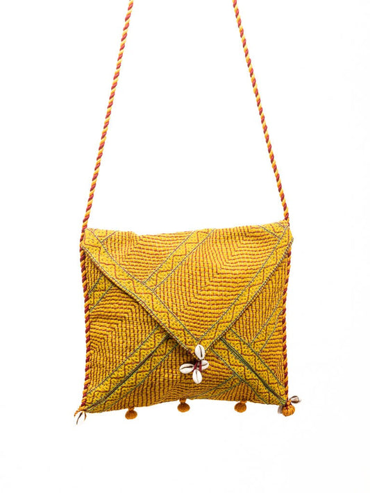 Yellow cotton bag