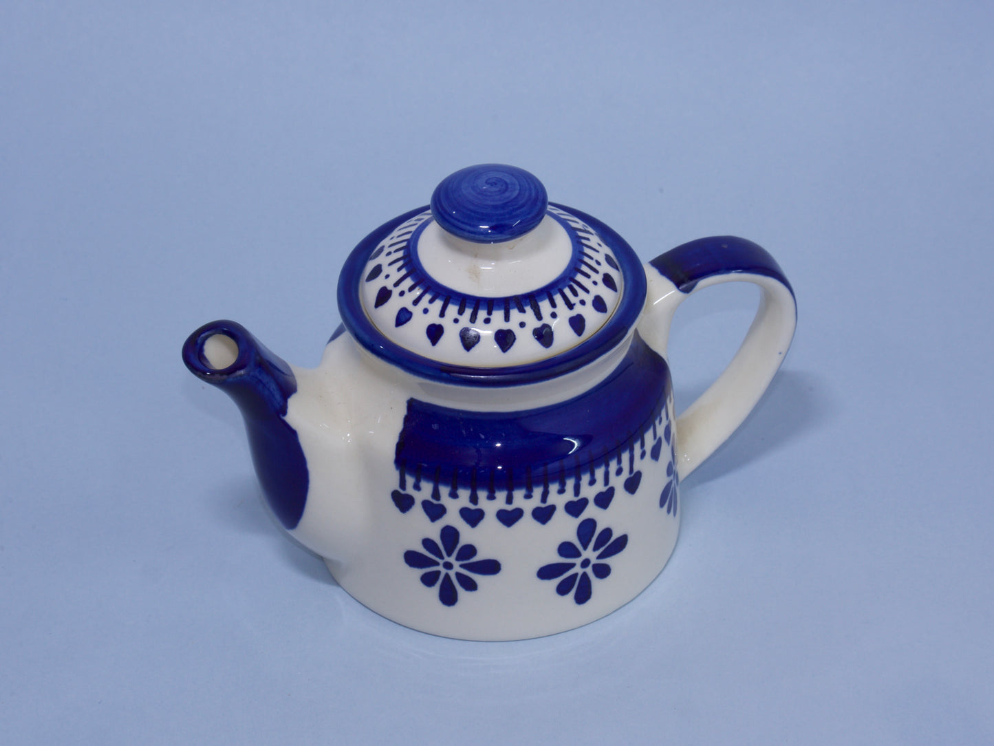 Blue Pottery Tea Kettle Set-Bhaiya-Bhabhi Rakhi Gift Hamper Combo 11