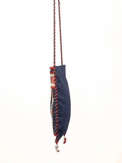 Blue denim cotton bag