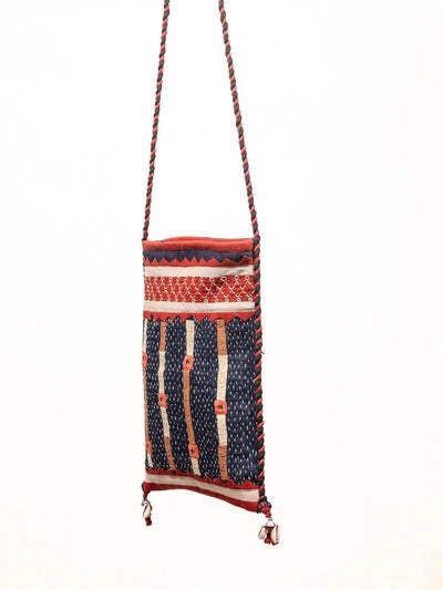 Blue denim cotton bag