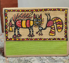 Sohrai Khovar Hand-Painted Jute File Folder