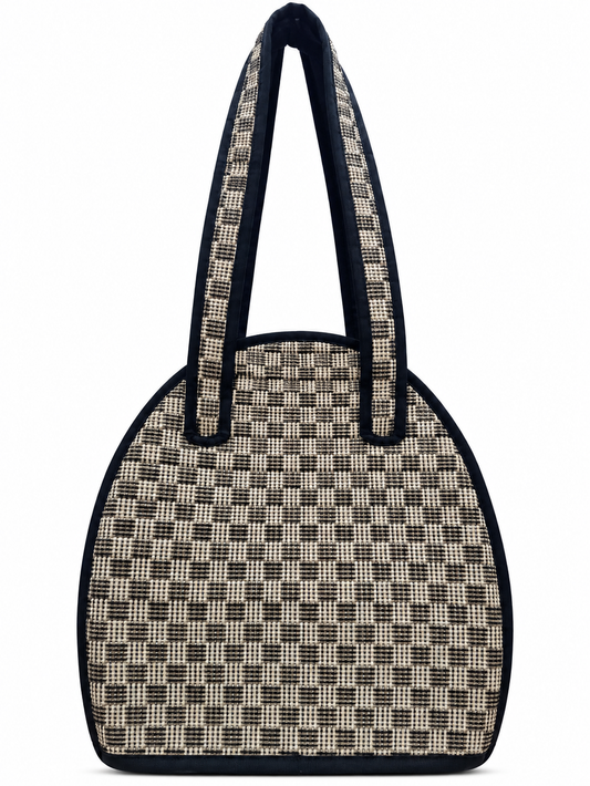 Brown Checks Design Madur Kathi Bag