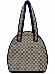 Brown Checks Design Madur Kathi Bag