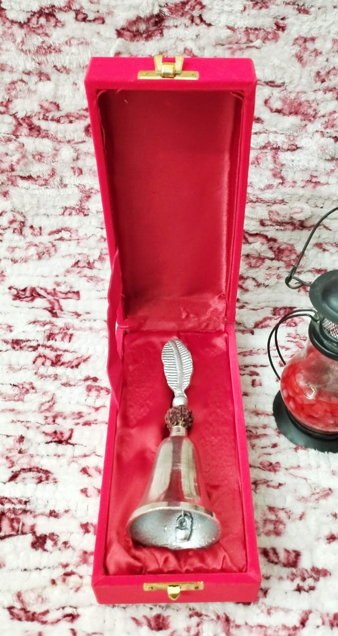 Moradabad Brass Finish Red Box Bell