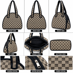 Brown Checks Design Madur Kathi Bag