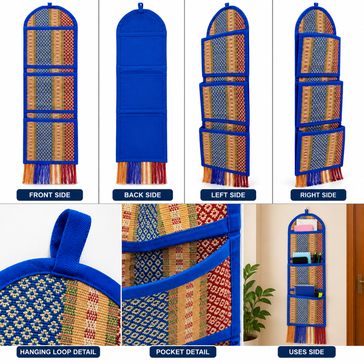 Classic Blue Wall Hanger Madur Kathi
