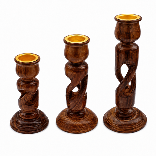 Wooden Candle Holder