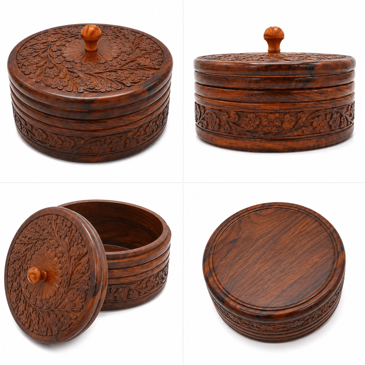 Wooden Round Box