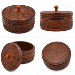 Wooden Round Box