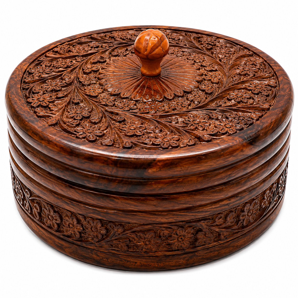 Wooden Round Box