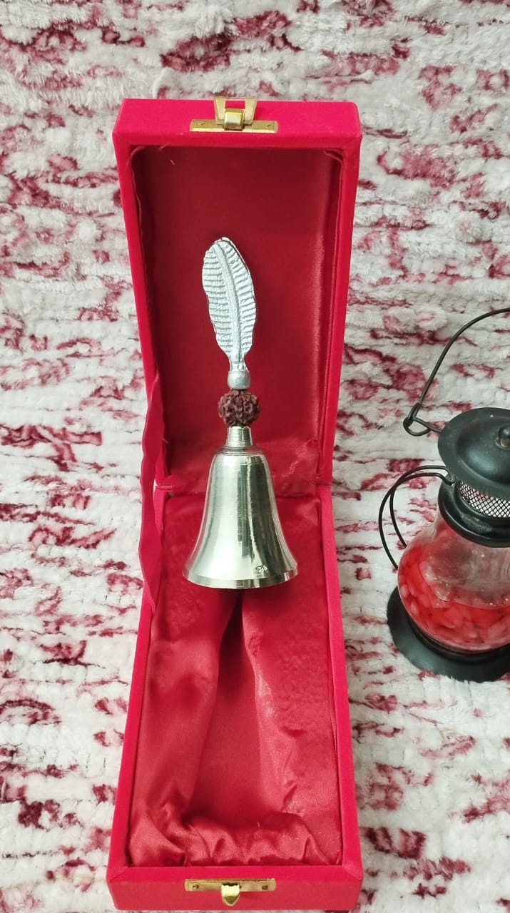 Moradabad Brass Finish Red Box Bell